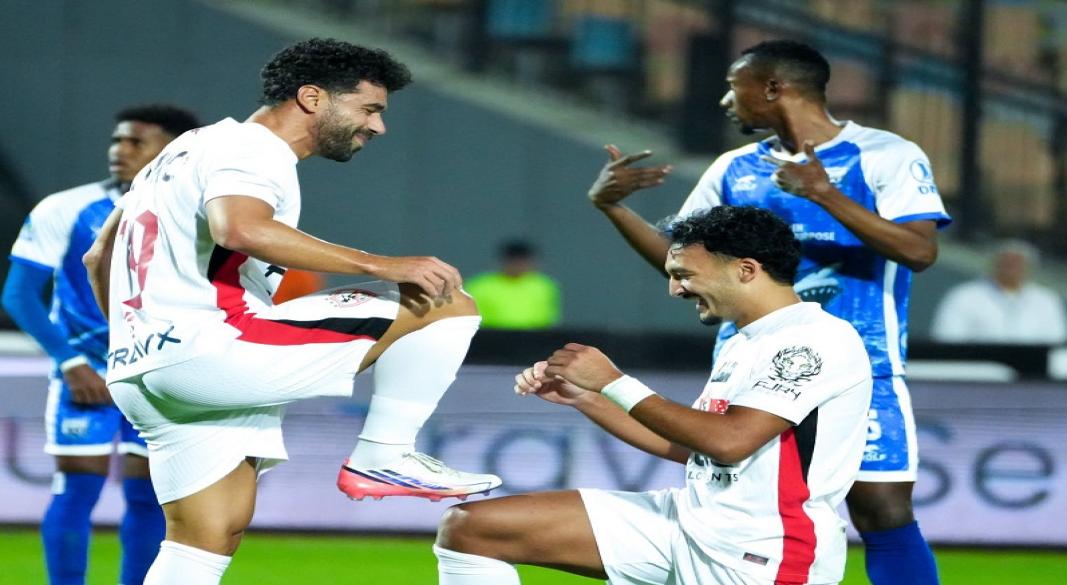 فرحه لاعبى الزمالك