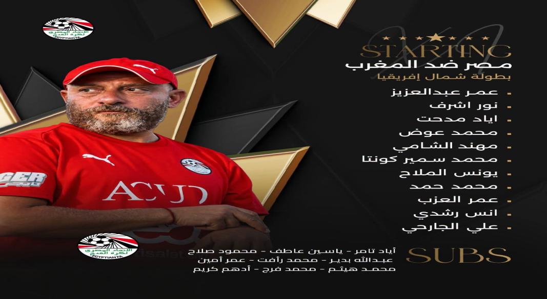 تشكيل مصر امام المغرب