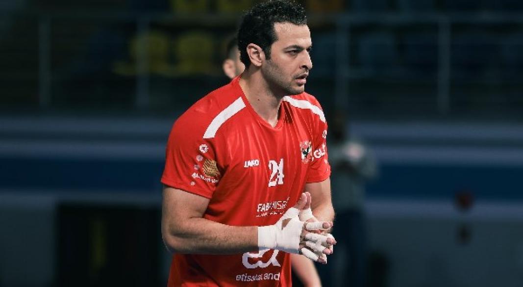 إبراهيم المصري، لاعب الدائرة بفريق كرة اليد